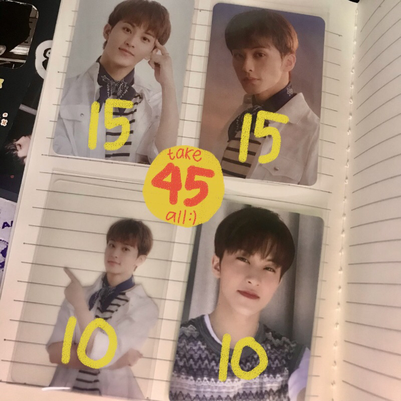 clearance sale photocard mark lee nct 127 sg23 benefit smtown, clear pc, dicon 127