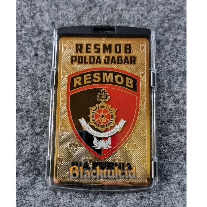 

plat id tanda pengenal RESMOB
