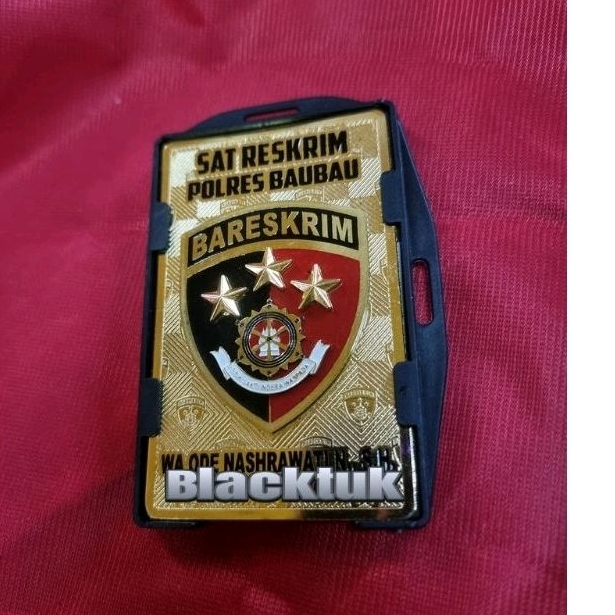 

Plat id name tag BARESKRIM atw RESERSE