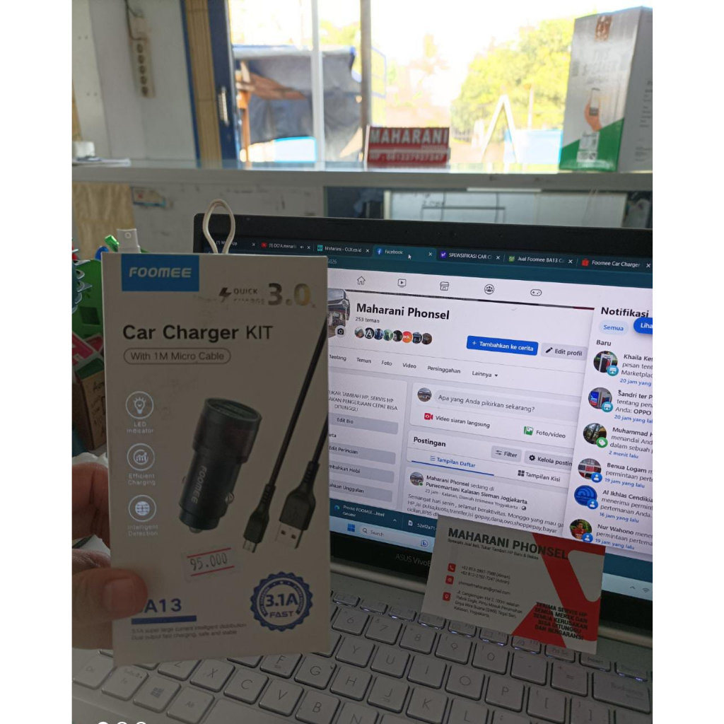 Foomee Car Charger KIT BA13