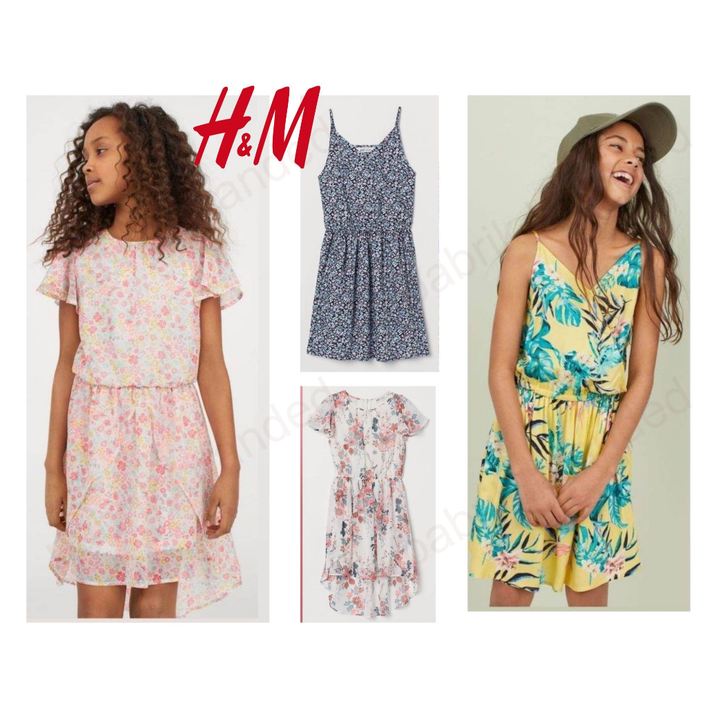 pabrik branded Hnm dress girls 11 12 13 14 tahun years kids hm dress baju anak perempuan murah grosi
