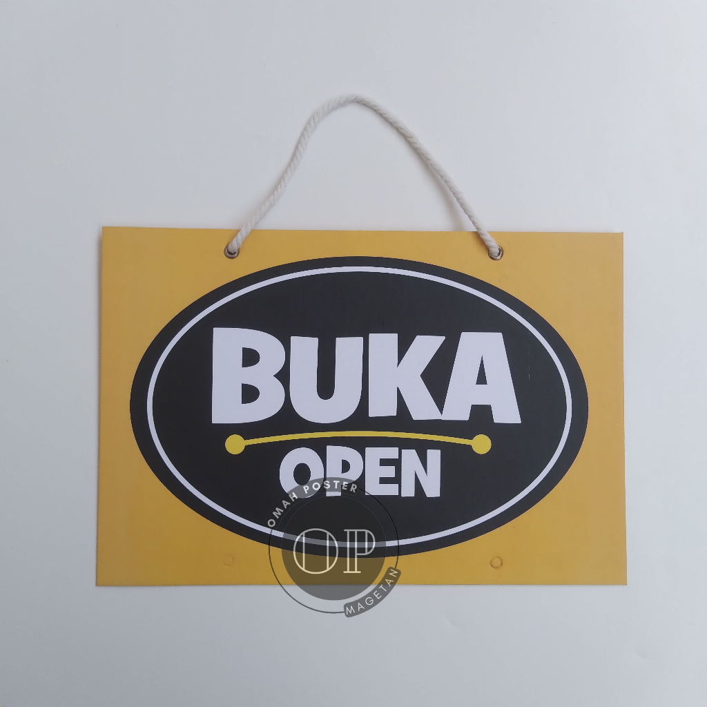 

Hard Poster Tanda Buka - Open - Tanda Sedang Sholat - Sedang Ibadah