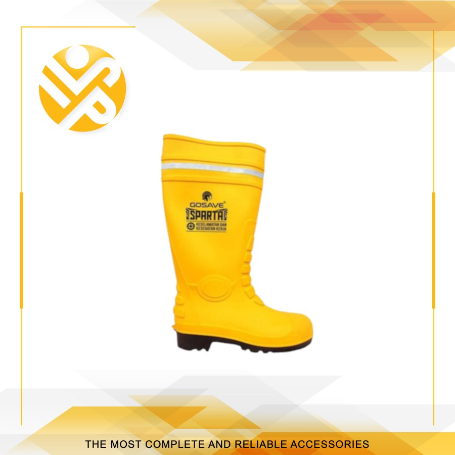 Sepatu Boots Karet Ujung Besi / Safety Boots / Sepatu Proyek