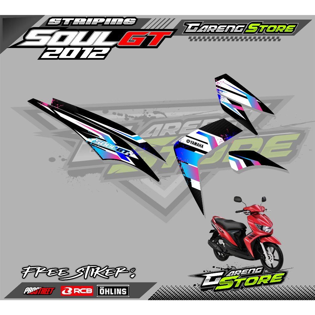 STRIPING VARIASI YAMAHA MIO SOUL GT 2012 / STIKER LIST MOTOR YAMAHA MIO SOUL GT