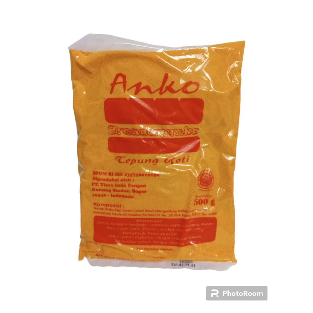 ANKO Panko Halus 500gr Tepung Roti Panir COKELAT Risoles Kroket