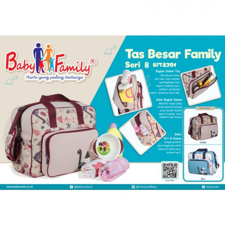baby scots tas besar bayi family 08 bft8301