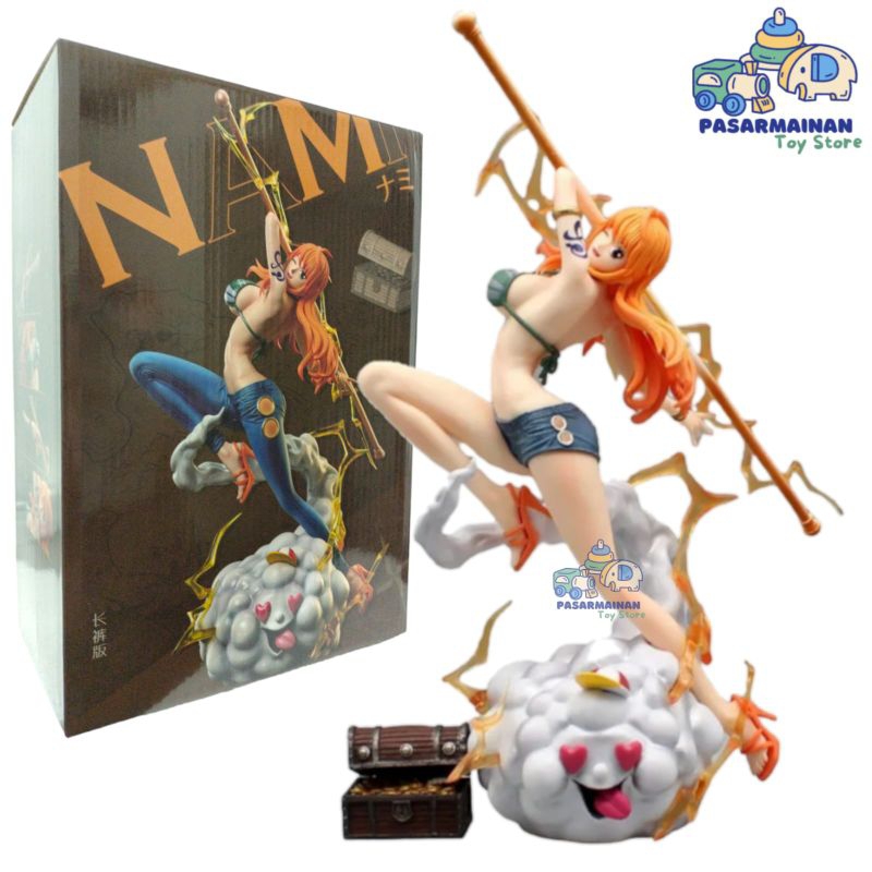 Action Figure One Piece Nami Zeus ThunderBolt Tempo Nami Awan Petir Harta Karun