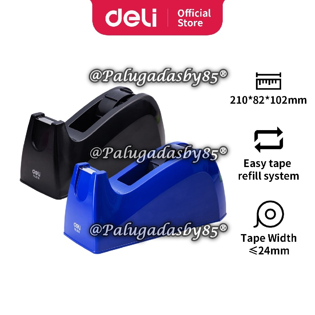 

(1 Biji) Tapi Dispenser DELI E816 / Tape Cutter Tape Dispenser Isolasi bantalan tidak licin dan mudah digunakan satu tangan Deli 816