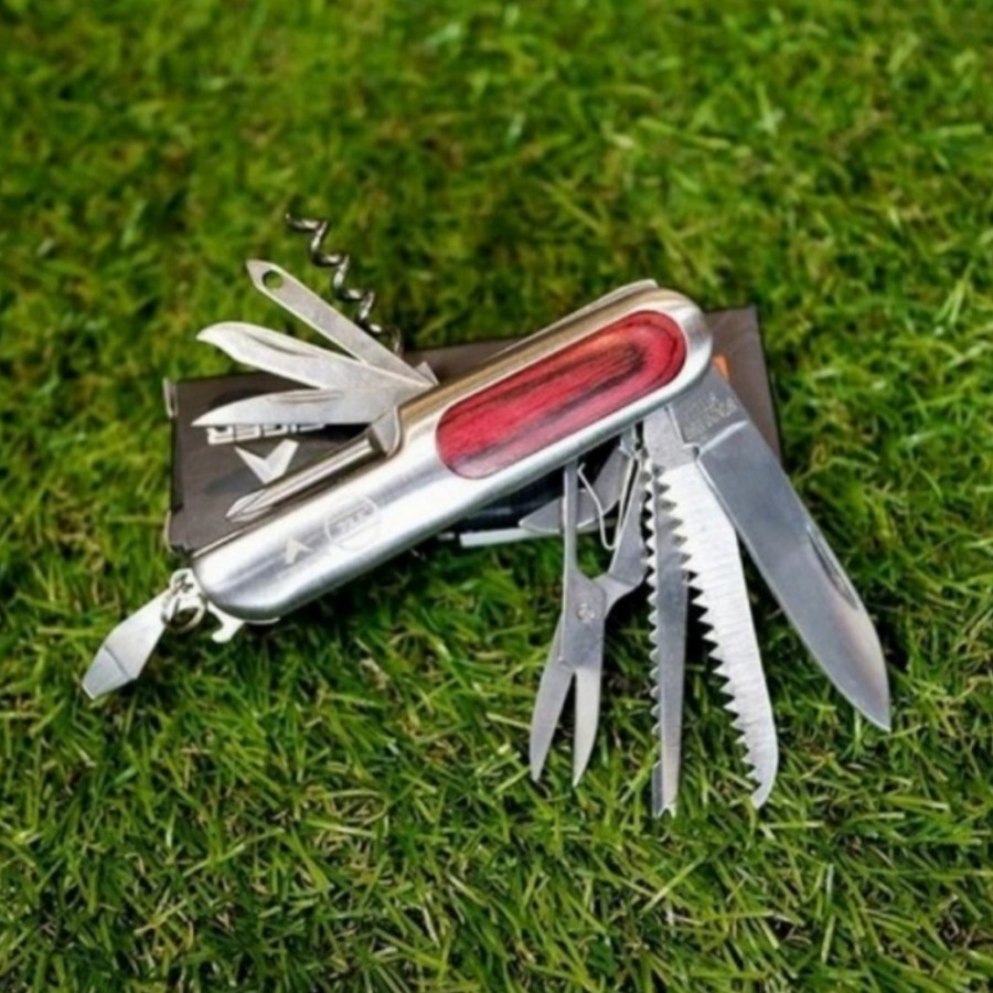 Pisau Lipat Multifungsi Eiger1989 Bishop Multitool Survival Kit Outdoor