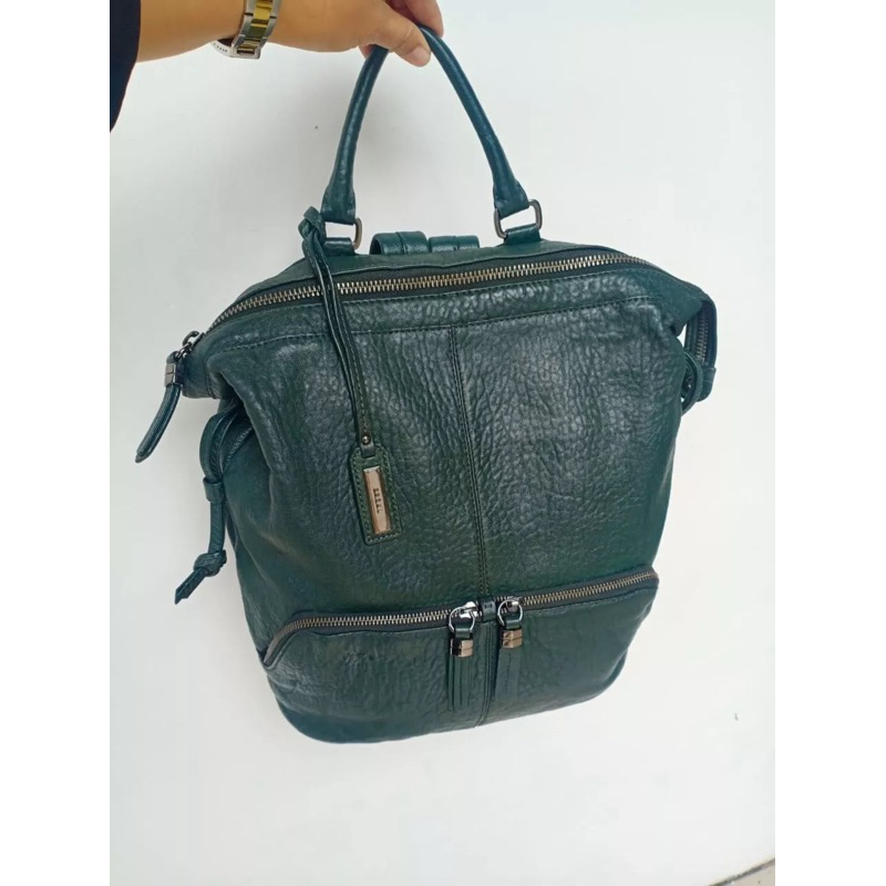 preloved rangsel backpack breal second brand full leather