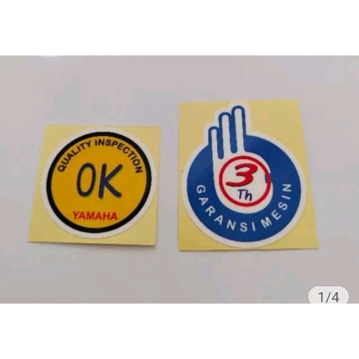 STIKER GARANSI 3 TAHUN OK YAMAHA