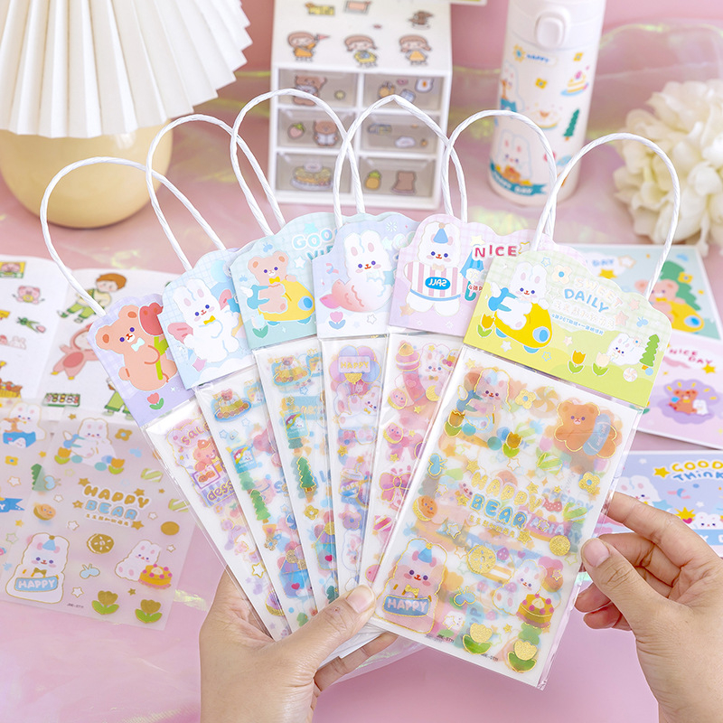 

Stiker Karakter Lucu DIY Stiker Tumbler Scrap Book Postcard Stationery