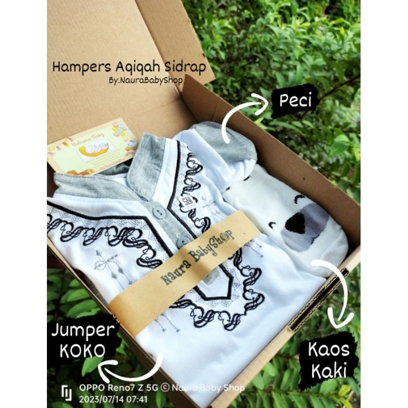 Hampers Aqiqah kado aqiqah bayi laki laki baju koko