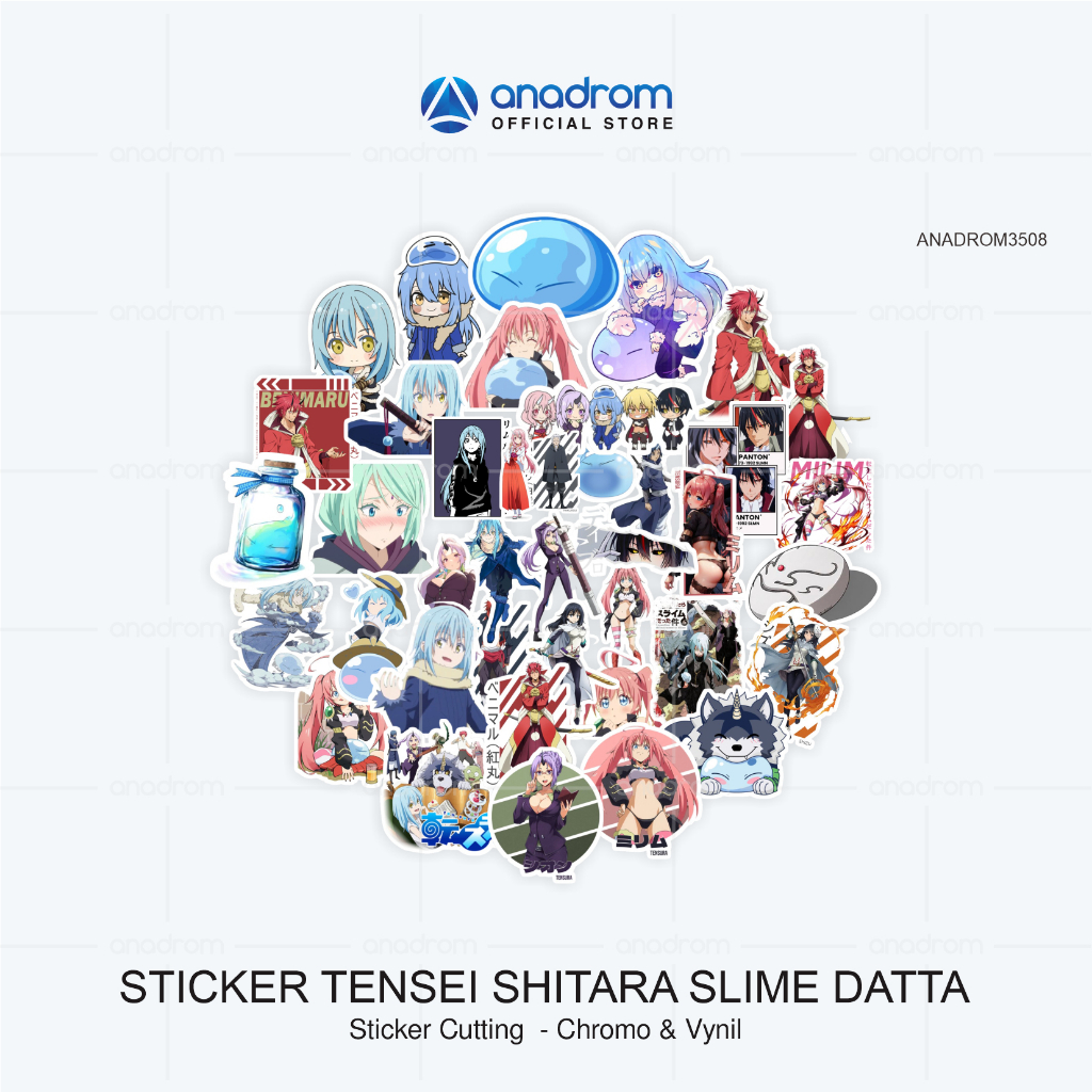 

Sticker Anime Tensei Shitara Datta Slime | Sticker Anime & Aesthetic | Anadrom 3508