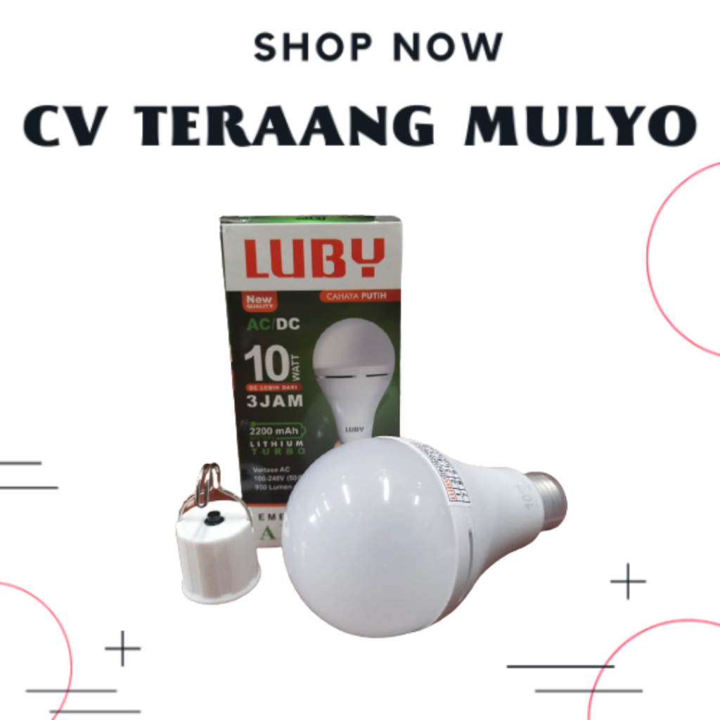 Lampu Luby Aladdin Emergency Buld 10Watt CDL