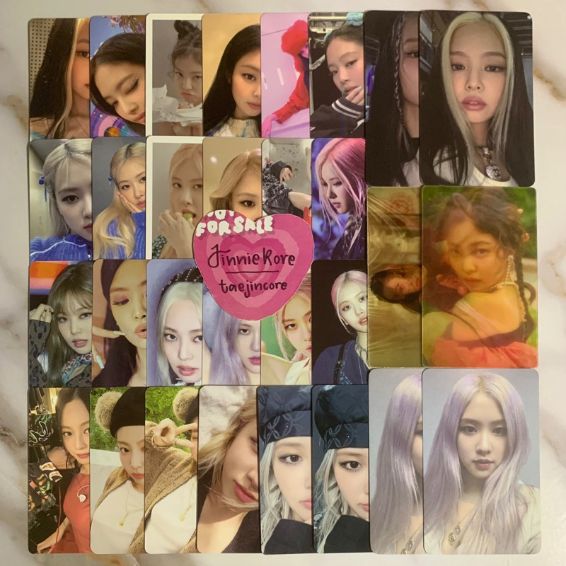 [READY] BLACKPINK JENNIE ROSE OFFICIAL VARIOUS VERSION PHOTOCARD ALBUM MERCH POB DVD LUCKY DRAW LENT