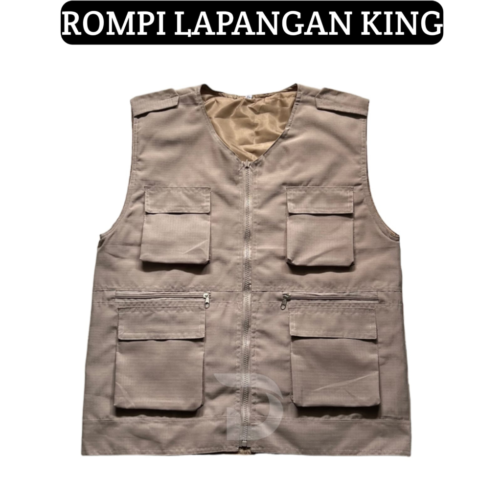 Rompi King Lapangan Outdoor Multifungsi - Rompi Lapangan Outdoor - Rompi Pria