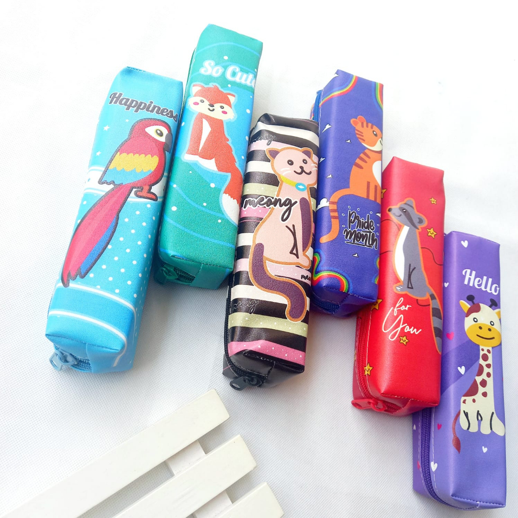 

Kotak Pensil Tepak Pensil Lucu Mini Hewan Full Collour