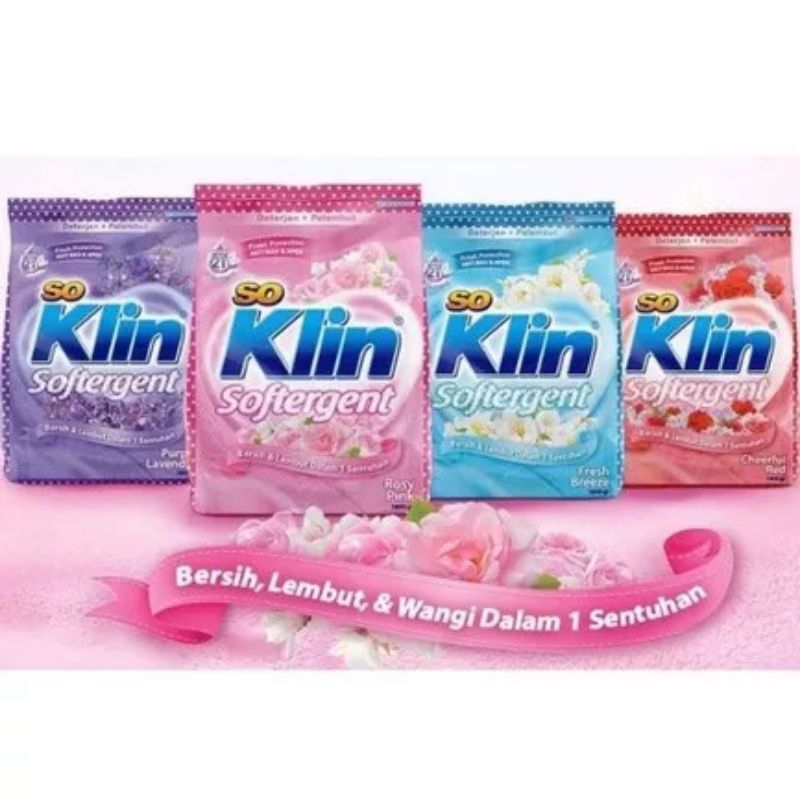 SO KLIN DETERGENT + SOFTENER BUBUK 770 GR