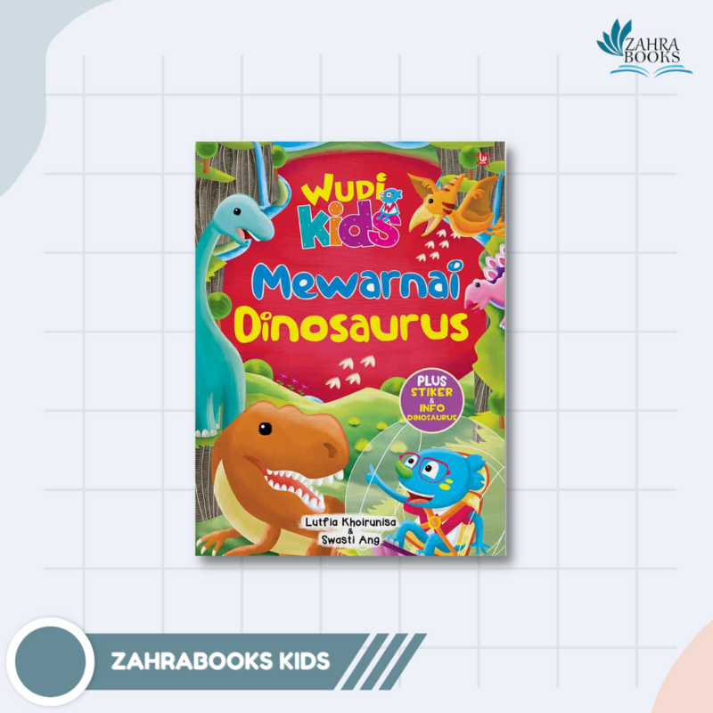 AG - BUKU WUDI KIDS : MEWARNAI DINOSAURUS