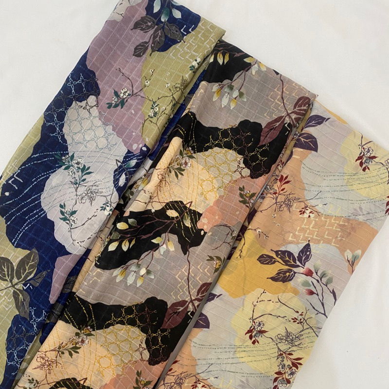 Magika Segiempat Motif (voal waffle laser cut)