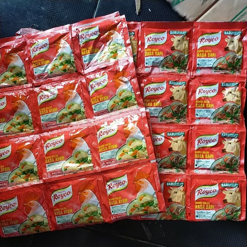 

Royco bumbu kaldu renceng rasa sapi/ayam isi 12sachet