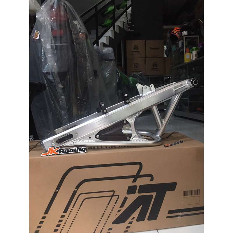 ARM AITECH Silver List Hitam KAWASAKI NINJA RR Original 100% Aitech