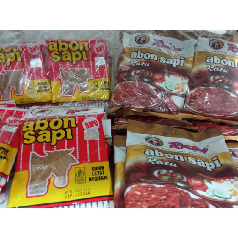 

Abon Sapi Nuri | Abon Sapi Ratu 1 Pack isi 10 saset