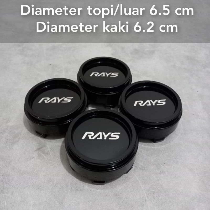 dop velg racing variasi rays 6.5 cm harga 4 pcs