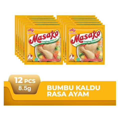 

Masako 8.5gr/Masako Ayam/Penyedap Makanan/Kaldu Ayam
