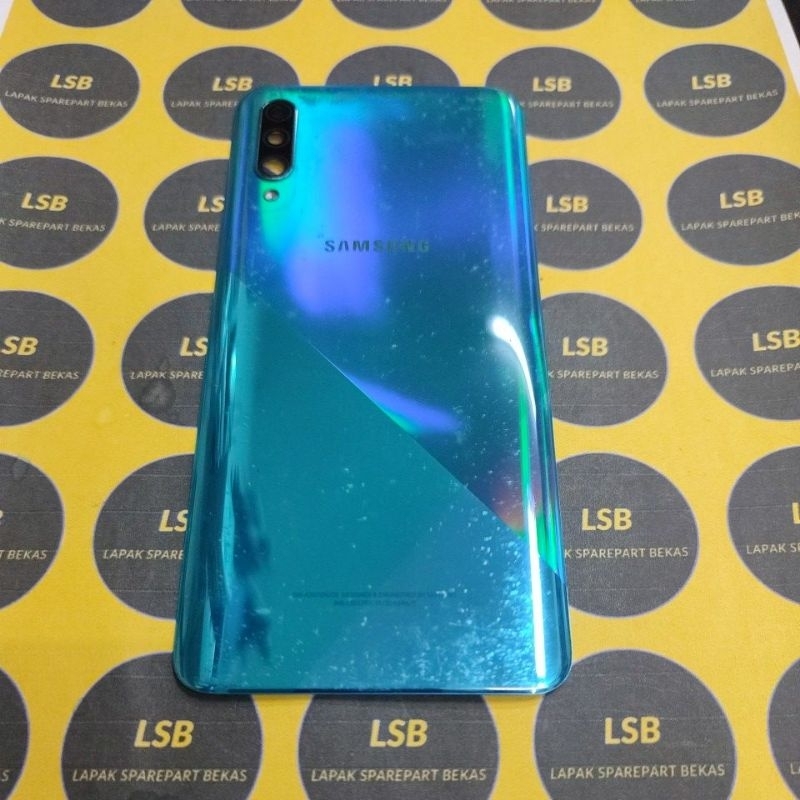 BACKGLASS SAMSUNG A50S A507F GREEN ORIGINAL BEKAS