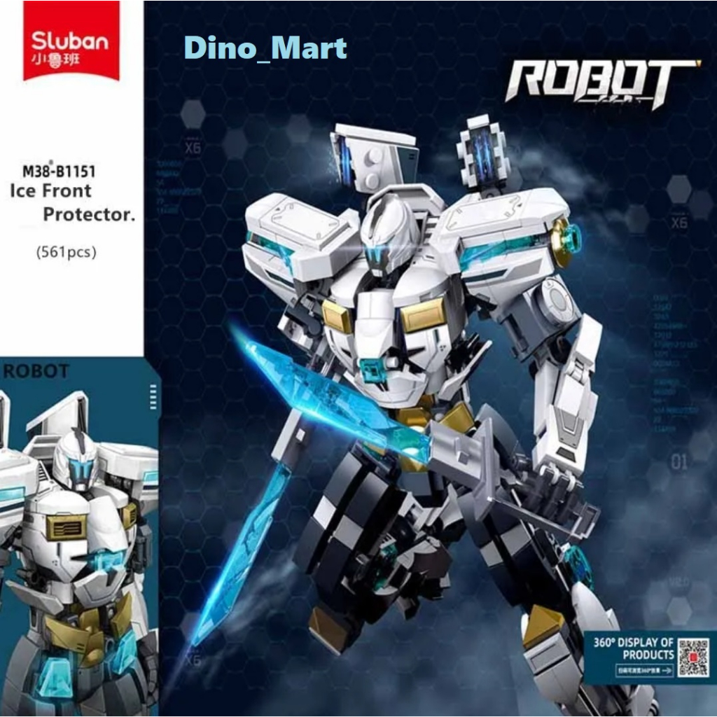 Sluban Brick Robot Ice Front Protector M38-B1151