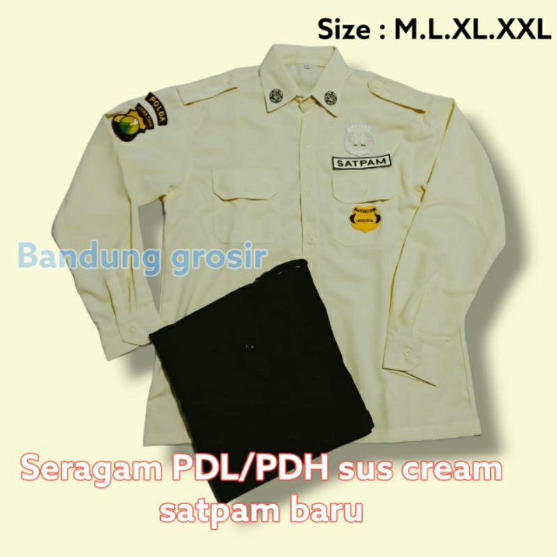 SERAGAM PDH LENGAN PANJANG SATPAM PDL SUS secwan