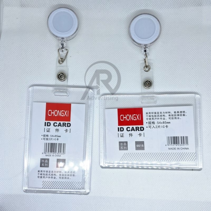 

Tempat ID Card Akrilik Yoyo - Holder ID Card Acrylic plus Yoyo - ID Card Name Tag Akrilik plus Yoyo Transparan