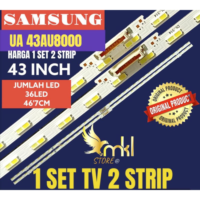 BACKLIGHT TV LED SAMSUNG 43 INCH UA43AU8000 BACKLIGHT TV 43 INCH