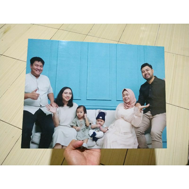 cetak foto 17R full block + bingkai