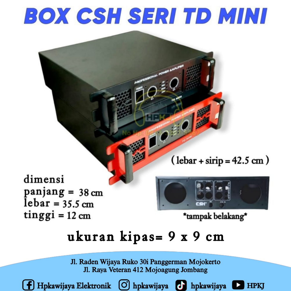 BOX POWER AMPLIFIER CSH TD MINI box ampli CSH td mini