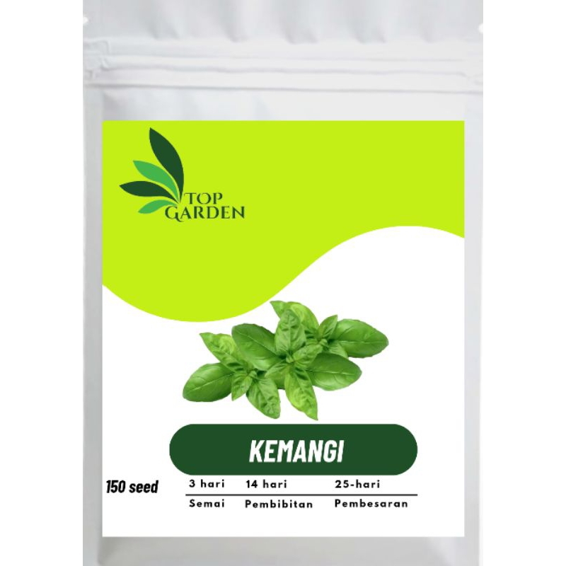 TOP GARDEN BENIH SAYURAN KEMANGI BIBIT SUPER DAUN KEMANGI