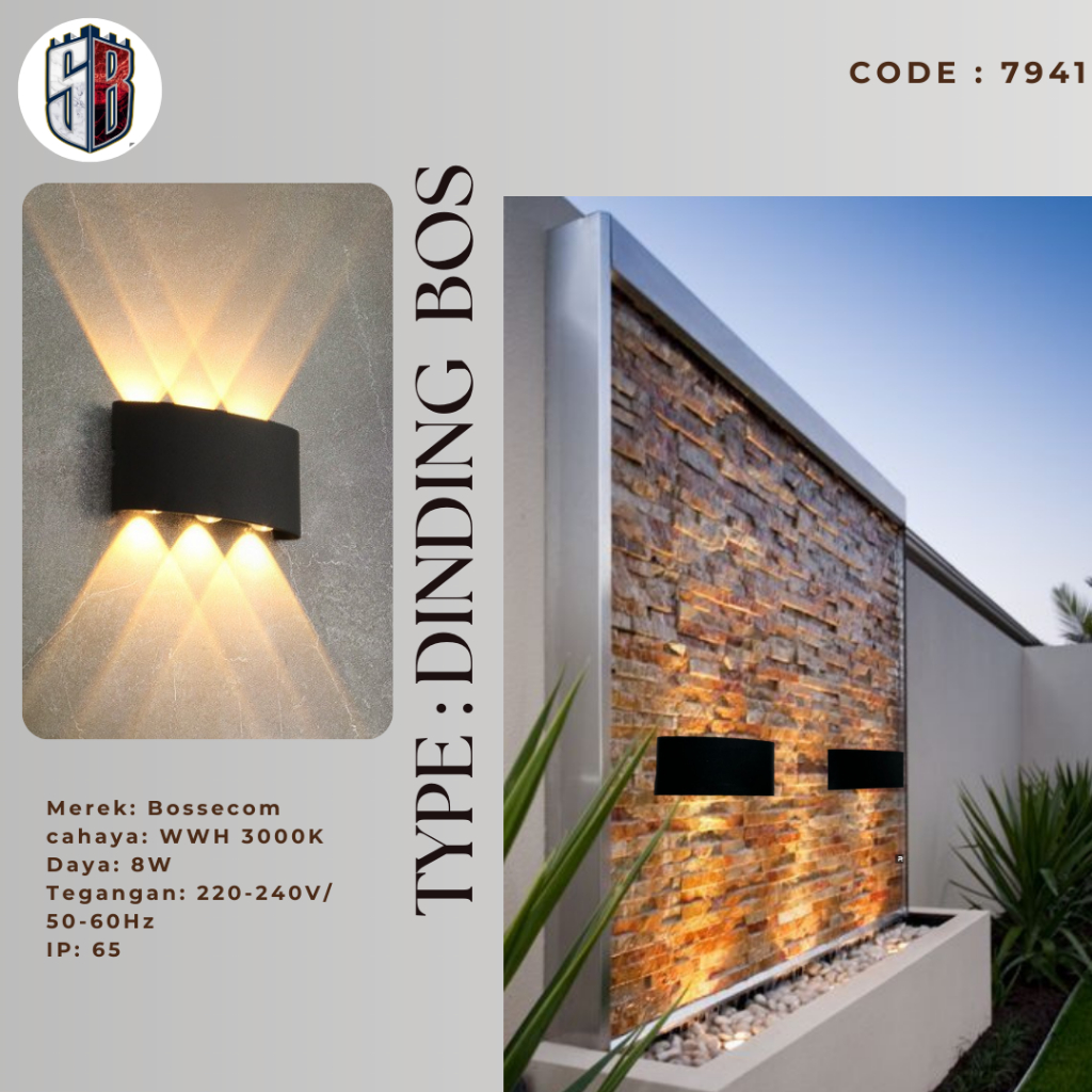 (7941) Lampu Dinding BOSSECOM BE-1097