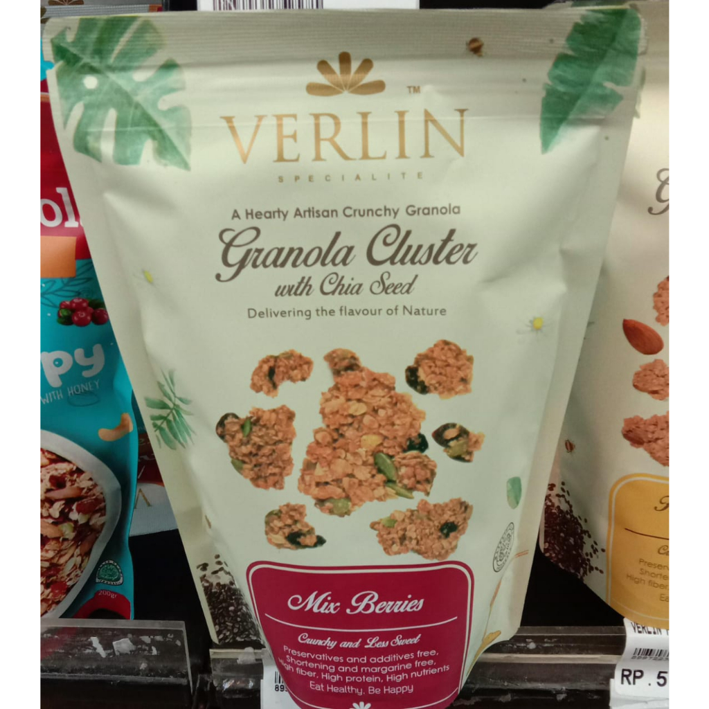 

Verlina Granola cluster mix berries 150g