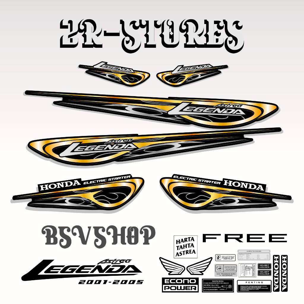 striping astrea legenda impresa grafis tribal 01 stiker sticker lis body motor honda astra legenda