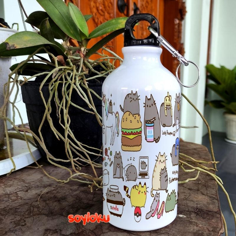 Pusheen Plush game cat stormy tumbler custom gift box ulang tahun botol air minum