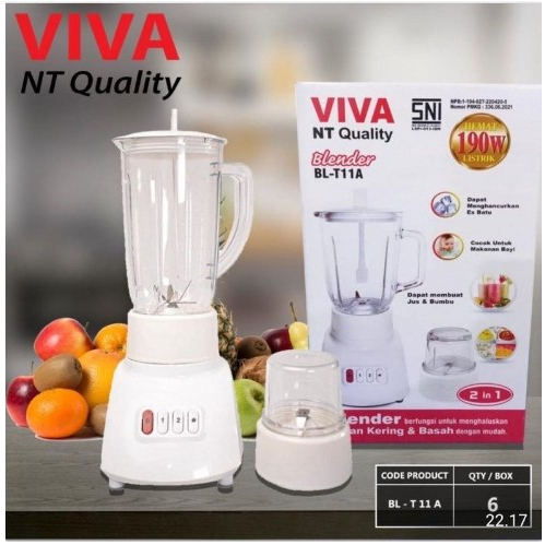 Blender Viva National / Omega Blender Jus Kaca 6 Mata Pisau New / Blender Kaca