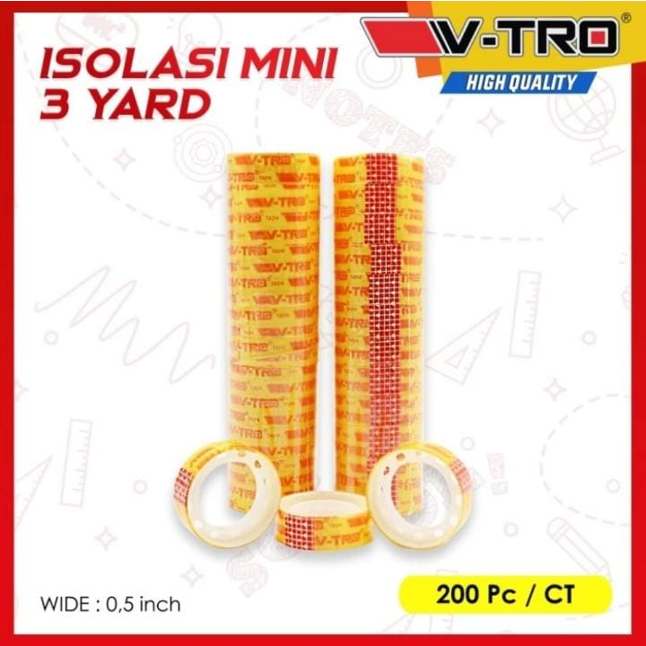 

Lakban Isolasi V-TRO 0.5 Inch - Best quality