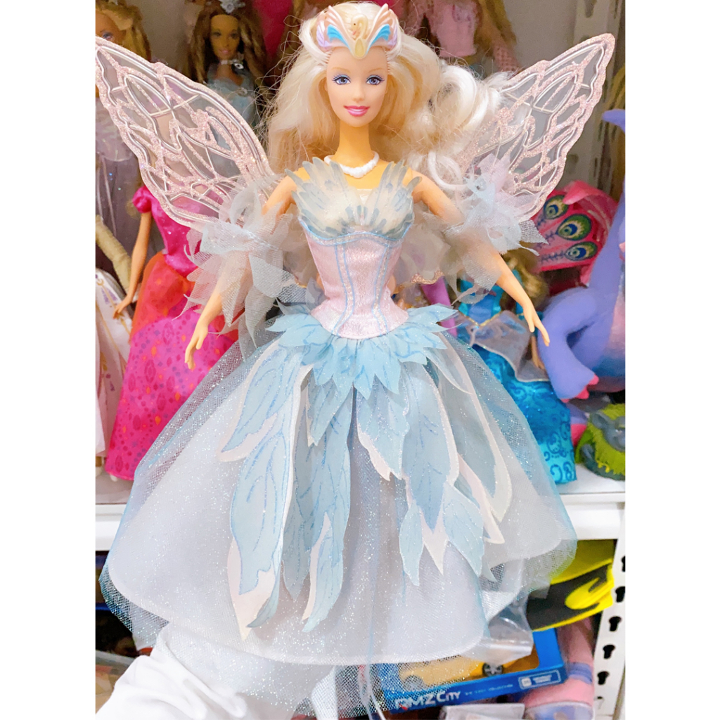 Boneka Barbie Swan Lake 2003 Boneka Barbie Odette Original dari Barbie Movie Swan Lake NEGO TIPIS Ha