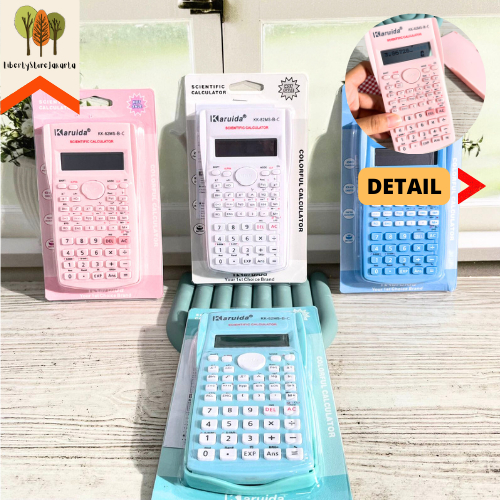 

Kalkulator Scientific 240 Fungsi 12 Digit Karuida KK-82MS-B-C Kalkulasi 4 Warna Gratis Baterai Portable Calculator Alat TuIis Kantor Sekolah Stationery