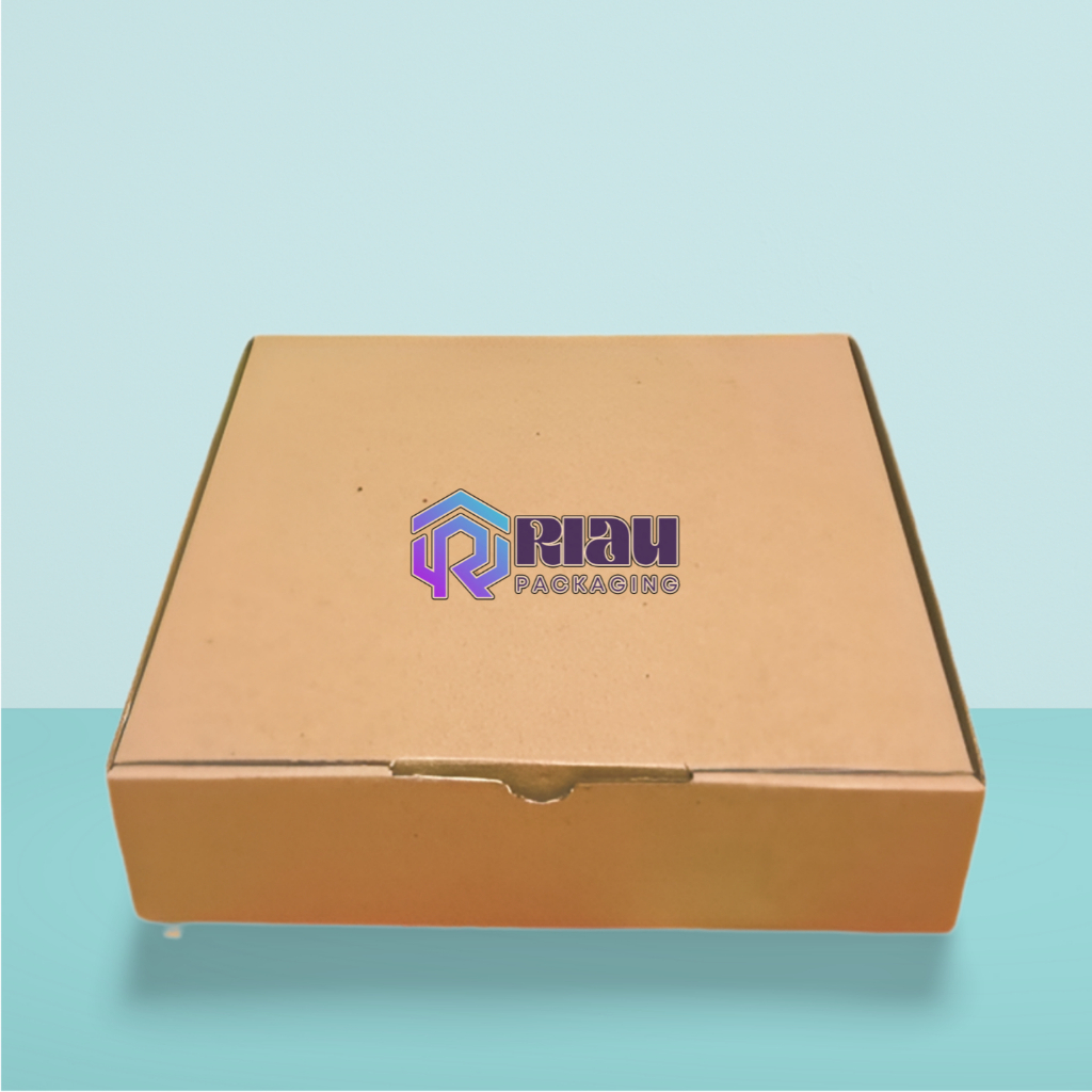 

Kardus Diecut Box Pizza Polos - Karton Packing Kue Baju Hijab 20x20x5