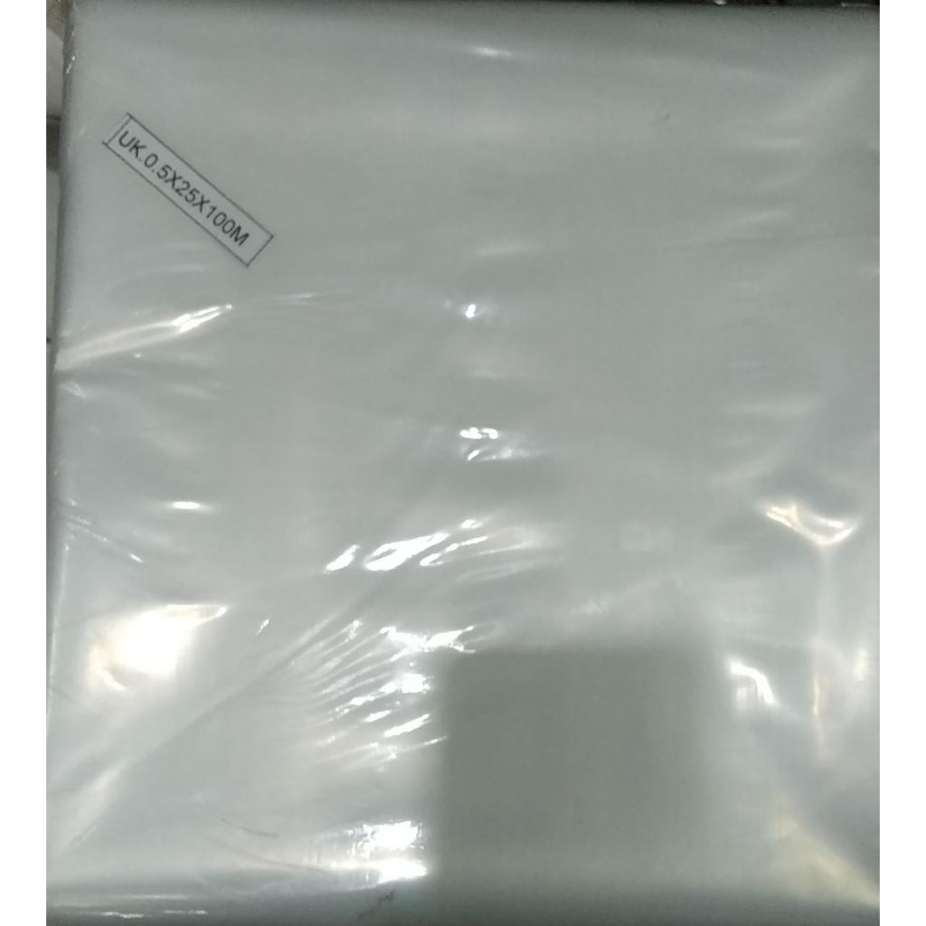 Plastik Bungkus Ikan Plastik Roll PE Tebal 0.5 Lebar 25 cm