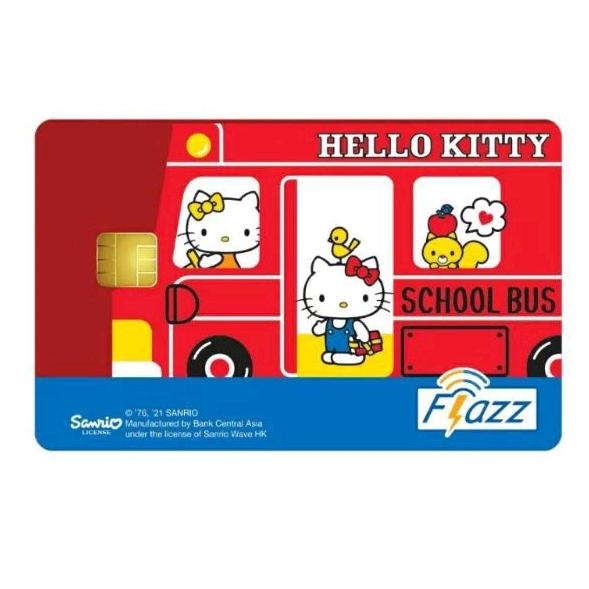 Kartu Flazz Gen 2 Hello Kitty School Bus Gen-2