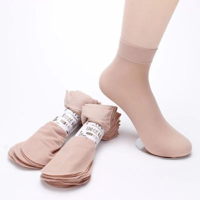 Kaos Kaki Stocking Wanita Pria Pendek Bahan Tipis / Kaus Kaki Stoking Tipis Transparan Cowok Cewek B